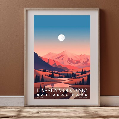 Lassen Volcanic National Park Poster, Travel Art, Office Poster, Home Decor | S3 - image4